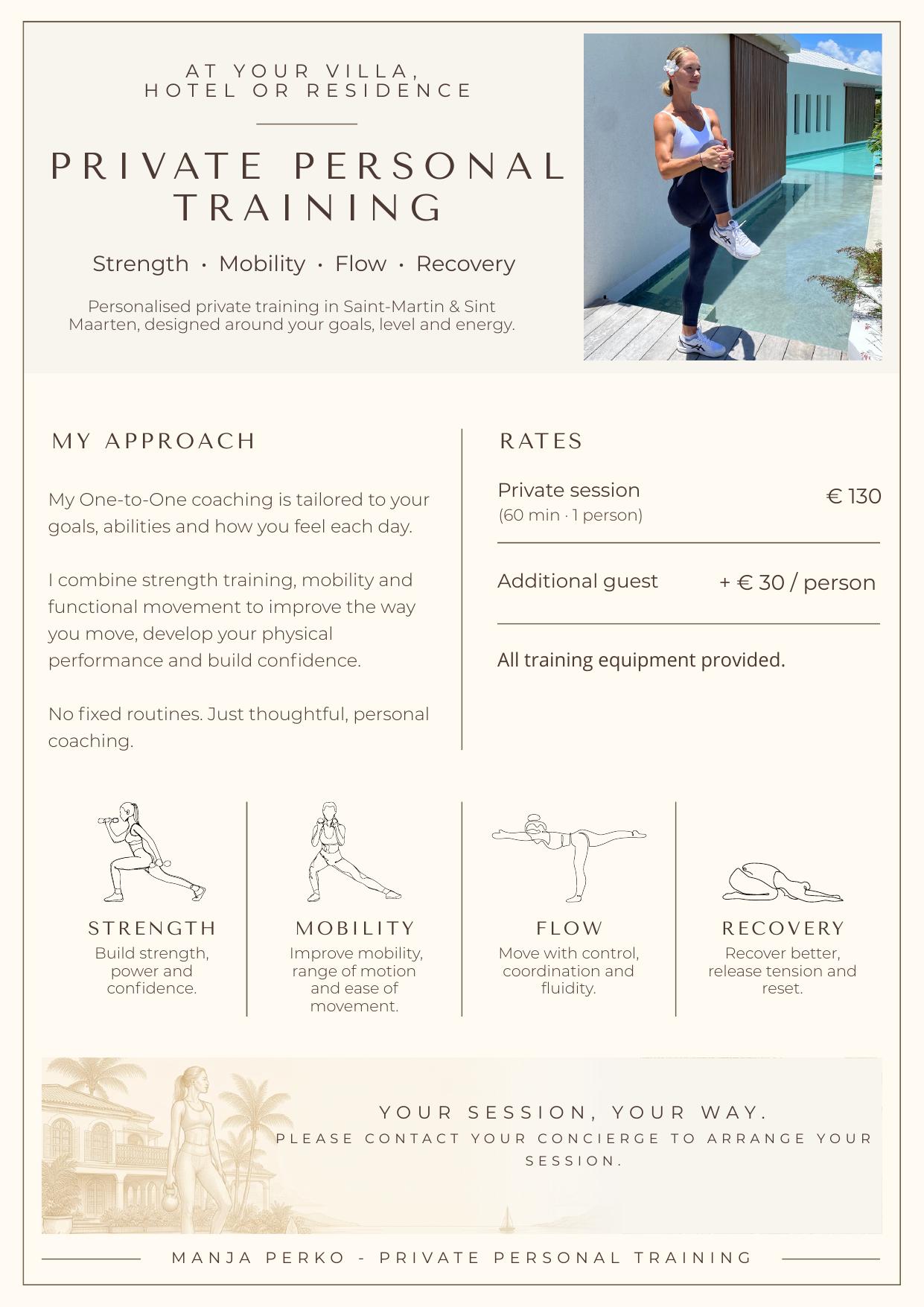 Preview of the Manja Perko private training brochure