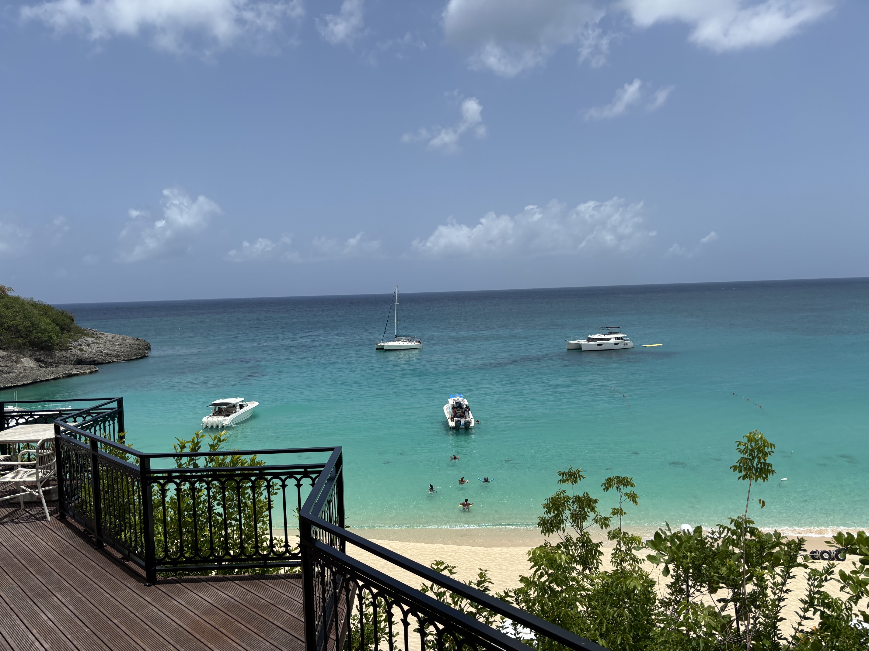 Caribbean sea view from a private residence in Saint-Martin